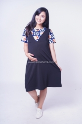 Dress Ibu Hamil Menyusui Casual Lemonskin Modern Vendiana Dress   DRO 946 13  large
